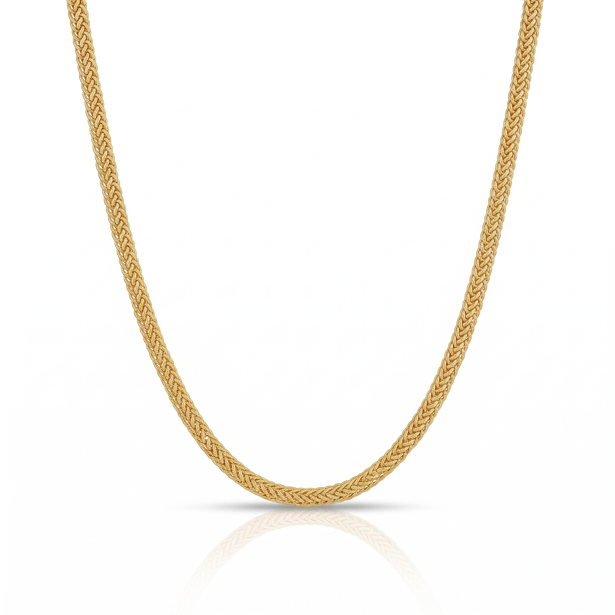 Flat Design 22k Gold Chain